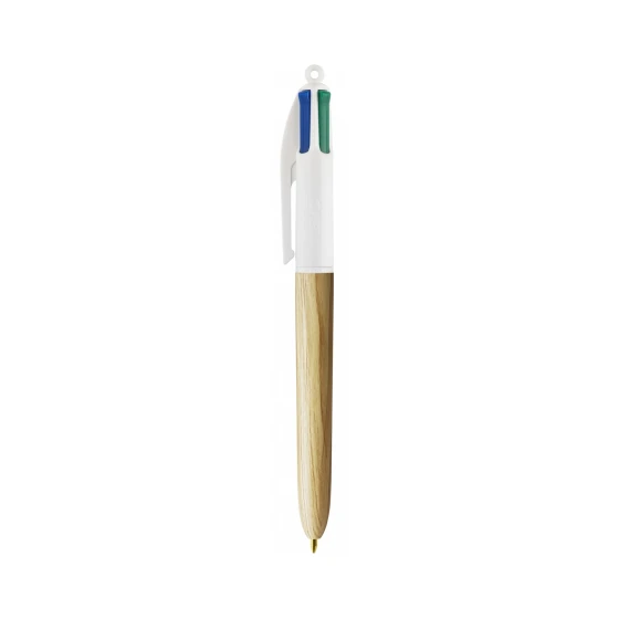 STYLO BIC 4 COULEURS BOIS