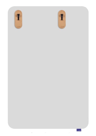 1 Lot de 2 Crochets blocs papier WOODEN  pour tableau blanc