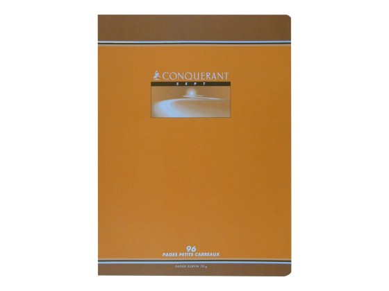 1 Cahier agrafé Conquérant 70g, 24X32, 5x5, 96 pages