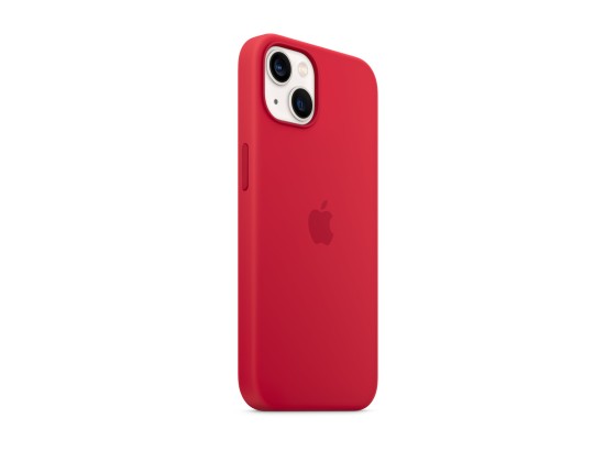 Apple - Coque de protection pour téléphone portable - compatibilité avec MagSafe - silicone - rouge - pour iPhone 13