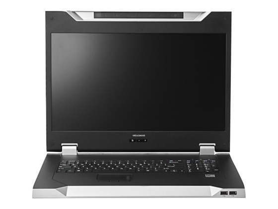 HPE LCD8500 - Console KVM - USB - 18.51" - rack-montable - 1600 x 1200 @ 60 Hz - 187 cd/m² - 700:1 - 16 ms - argent - 1U - pour ProLiant DL20 Gen9, DL360p Gen8, DL380 Gen9, DL580 Gen9, MicroServer Gen8, ML110 Gen9