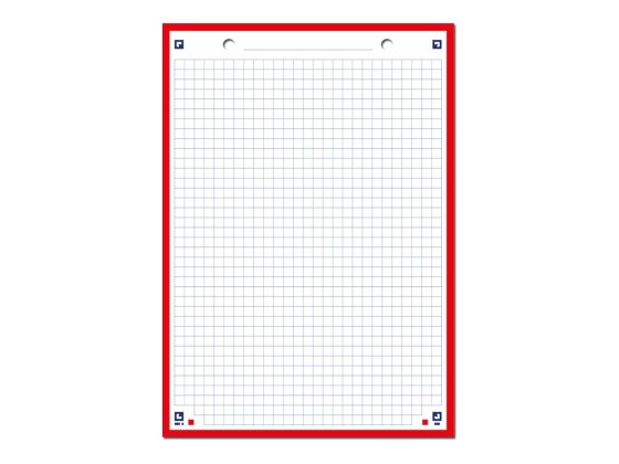 1 Bloc 30 feuilles de fiches bristol rouge A5 5x5