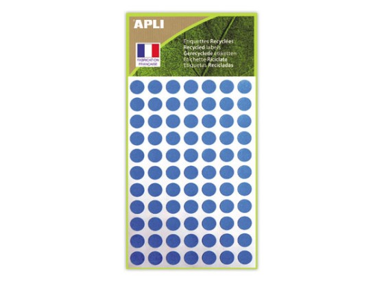 1 462 pastilles de signalisation rondes,Ø 8 mm, bleu, 100% recyclé