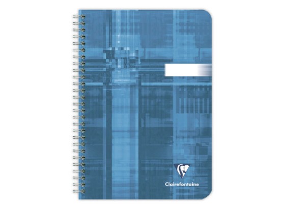 1 Cahier spirale Clairefontaine 90g, 17x22 cm, 100 pages, seyes