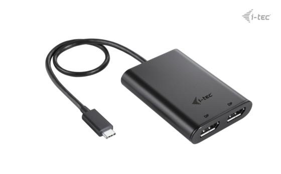 I-TEC USB-C Dual 4K/60Hz single 8K/30Hz DP Video Adapter 2x DP Port