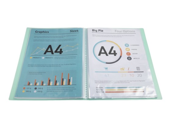 1 Protège-documents personnalisables Kreacover Pastel-30 poches - Assort