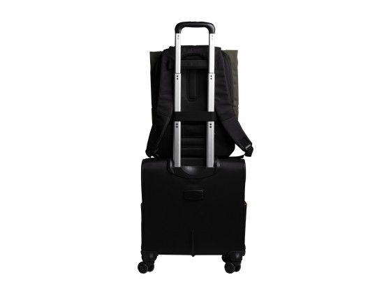 1 Sac à dos ordinateur Exactive Young 2 compartiments -  Vert Kaki