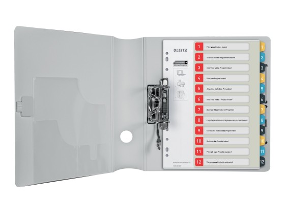 1 Jeu d'intercalaires imprimables LEITZ - A4 - 12 onglets