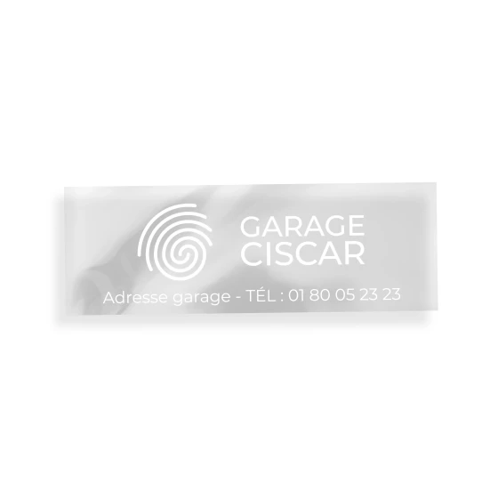 ADHÉSIF SIGNATURE DE COFFRE TRANSPARENT