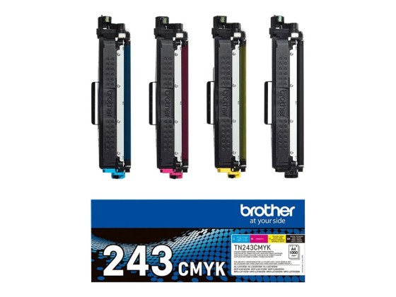 Brother TN-243CMYK - Cartouches de toner originales - Pack 4 toners
