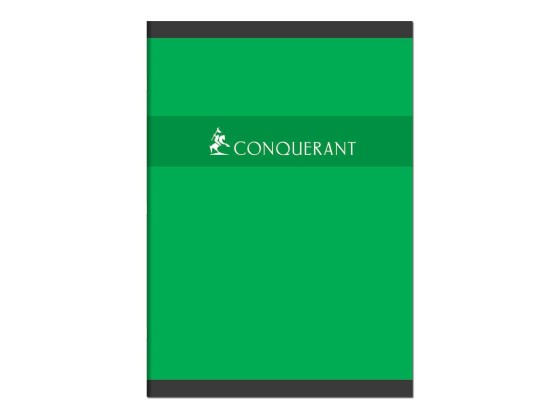 1 Cahier agrafé CONQUERANT 70g, A4, Seyès,192 pages, assortis