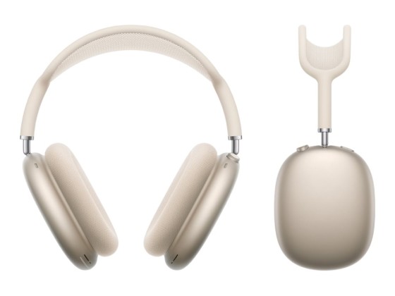Apple AirPods Max - 2e génération - écouteurs avec micro - circum-aural - Bluetooth - sans fil - Suppresseur de bruit actif - lumière des étoiles