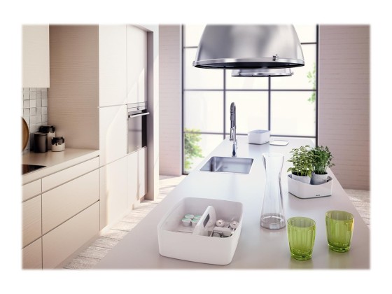 1 Bac de rangement mybox blanche sans couvercle