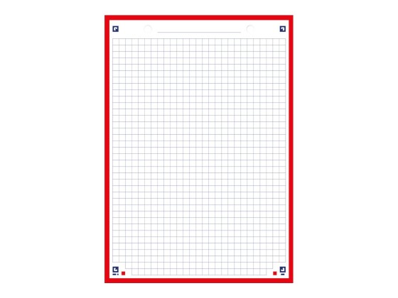1 Bloc 30 feuilles de fiches bristol rouge A5 5x5