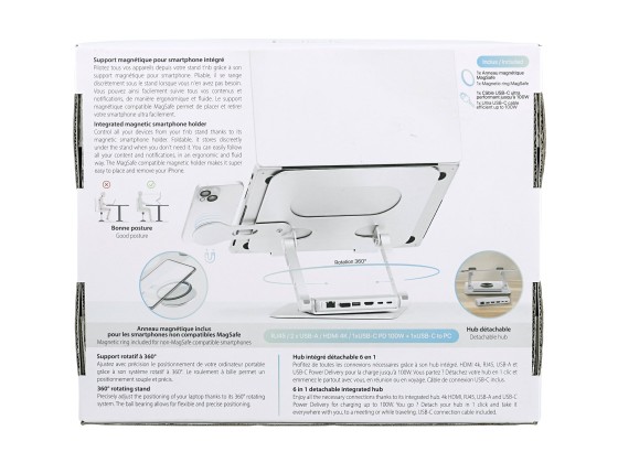 1 SUPPORT PC PORTABLE AVEC HUB 6 EN 1