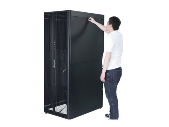 APC Easy Rack 48Ux600x1000 Roof/Side panel/castors/feet No Bottom 4Brackets black