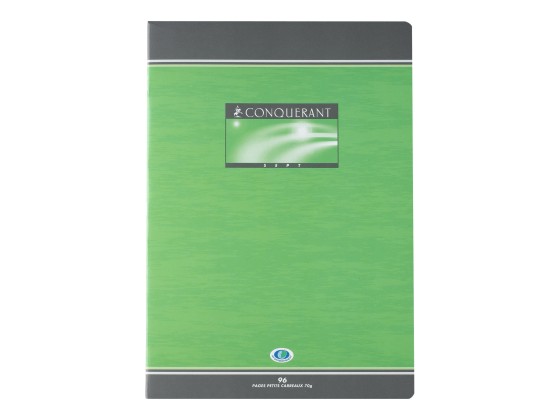 1 Cahier agrafé Conquérant 70g, A4, 5X5,192 pages