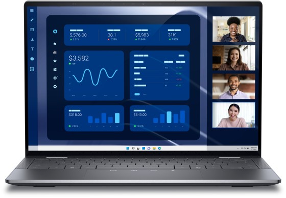 DELL Latitude 9450 2-in-1 Intel Core Ultra 7 165U Hybride (2-en-1) 35,6 cm (14") Écran tactile Quad HD+ 16 Go LPDDR5x-SDRAM 512 Go SSD Wi-Fi 7 (802.11be) Windows 11 Pro Français Gris