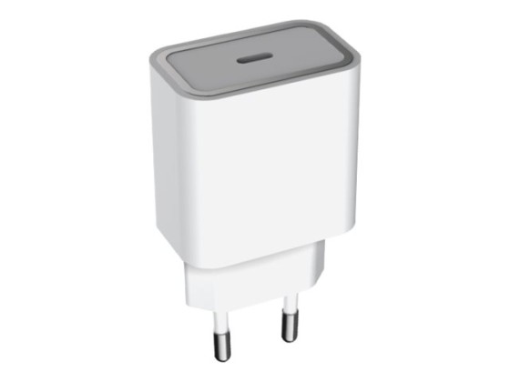 Force Power Lite - Adaptateur secteur - 100 % plastique recyclé, garantie à vie - 30 Watt - PD (24 pin USB-C) - blanc