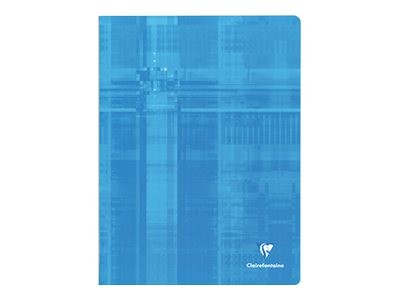 1 Cahier piqué 24x32 cm 96 pages petits carreaux -  couleur aléatoire