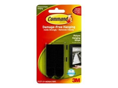 1 Languettes accroche tableaux Command¿ - Noir