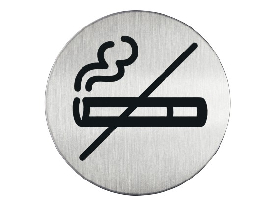 1 Plaque de signalisation ronde "Défensede fumer"