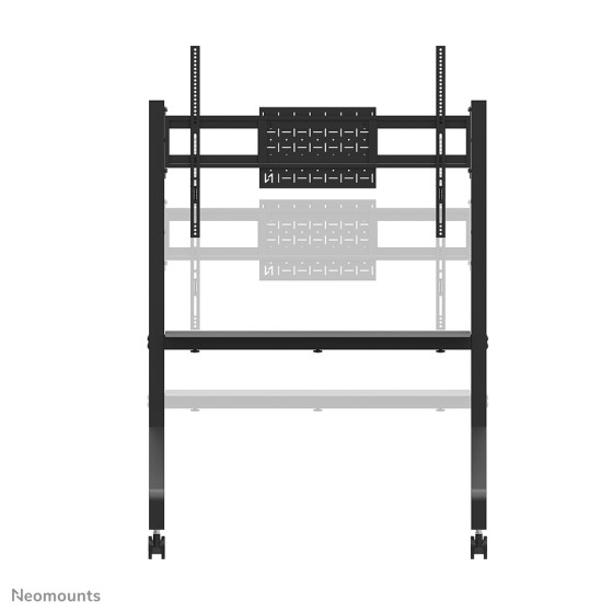 NEOMOUNTS FL50-525BL1 Support au sol mobile pour écran 55-86p - étagère multimédia incluse - installation rapide - TÜV