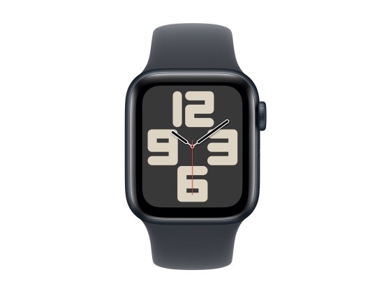 Apple Watch SE (GPS + Cellular) - 2e génération - 40 mm - aluminium minuit - montre intelligente avec bande sport - fluoroélastomère - minuit - taille du bracelet : S/M - 32 Go - Wi-Fi 4, Bluetooth, LTE - 4G - 27.8 g