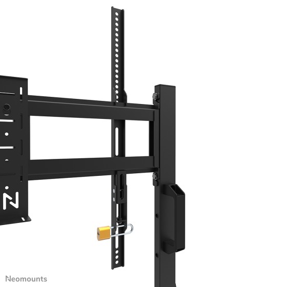 NEOMOUNTS FL50-525BL1 Support au sol mobile pour écran 55-86p - étagère multimédia incluse - installation rapide - TÜV