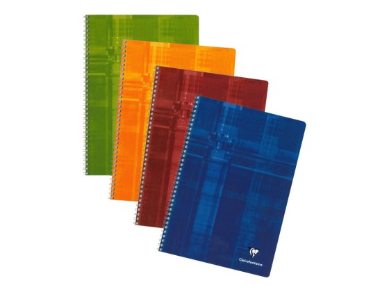 1 Cahier spirale Clairefontaine 90g, A4,100 pages, 5x5