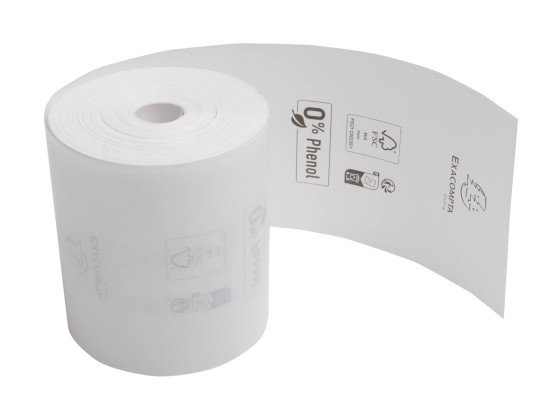 1 Lot de 10 bobines thermiques 80x72mm - 76m - 48g/m2