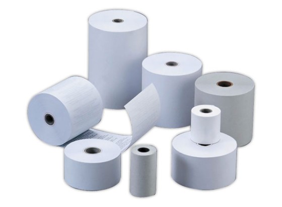 1 Lot de 10 Bobines de papier terminaux carte bancaire 80x56x12 mm 44M sans phénol
