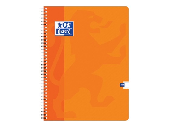 1 Cahier spirale OXFORD Essentials, 24x32 cm, 5x5 180 pages