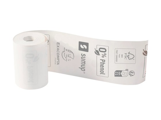 1 Lot de 20 bobines thermiques 57x30mm - 9m - SumUp - 55g/m2