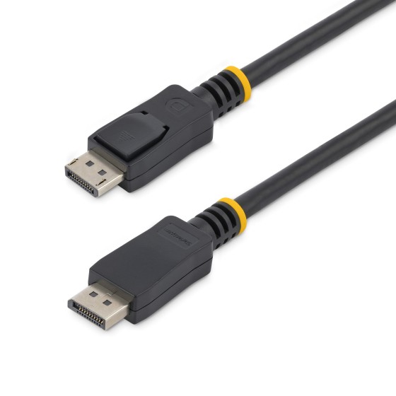 StarTech.com Câble certifié DisplayPort 1.2 de 2 m avec verrouillage - Cordon DP vers DP avec support HBR2 - M/M - DisplayPort 4K - Câble DisplayPort - DisplayPort (M) pour DisplayPort (M) - 2 m - verrouillé - noir