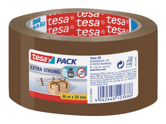 1 Lot de 3 Rouleaux d'adhésif emballage TESA Extra Strong PVC  - 66 m x 50 mm