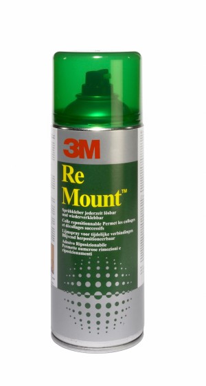 1 Aérosol de colle repositionnable 3M Remount - 400ml