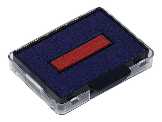 1 Blister de 3 Encriers Trodat 6/50-2  bleu/ rouge