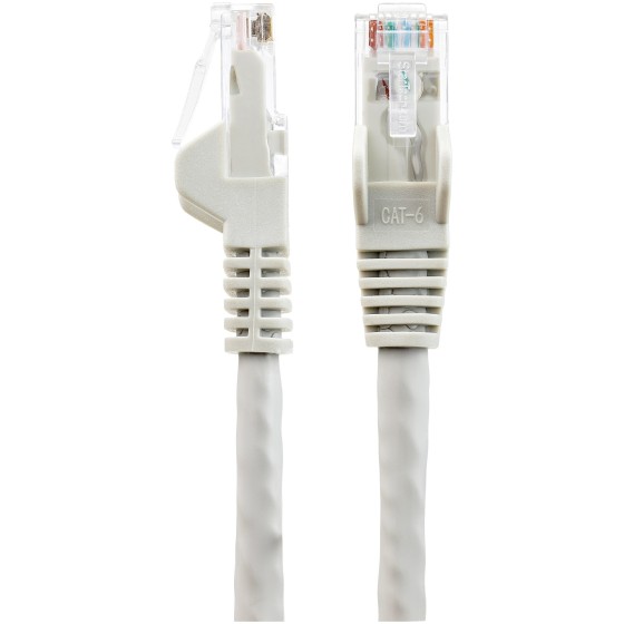 StarTech.com Câble Ethernet CAT6 2m - LSZH (Low Smoke Zero Halogen) - Cordon RJ45 UTP Anti-accrochage 10 GbE LAN - Câble Réseau Internet 650MHz 100W PoE - Gris - Snagless - 24AWG (N6LPATCH2MGR) - Cordon de raccordement - RJ-45 (M) pour RJ-45 (M) - 2 m - 6