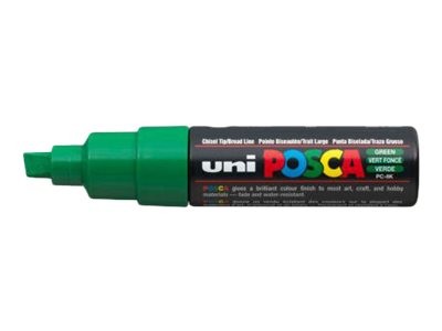 1 Lot de 8 Marqueurs peinture UNI BALL Posca PC8K- Pointe biseau - Assortis