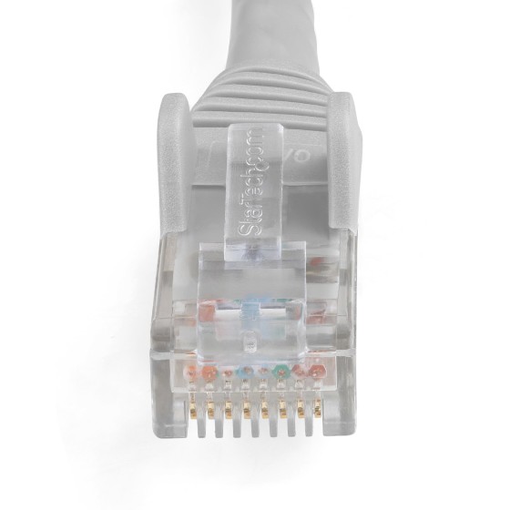 StarTech.com Câble Ethernet CAT6 2m - LSZH (Low Smoke Zero Halogen) - Cordon RJ45 UTP Anti-accrochage 10 GbE LAN - Câble Réseau Internet 650MHz 100W PoE - Gris - Snagless - 24AWG (N6LPATCH2MGR) - Cordon de raccordement - RJ-45 (M) pour RJ-45 (M) - 2 m - 6