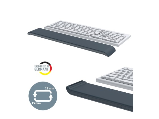 1 Repose-poignet ergonomique réglable - Gris