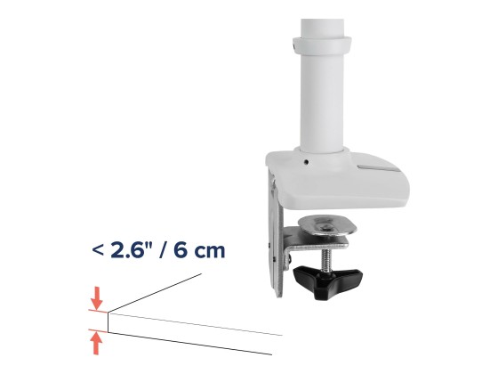 Ergotron LX - Kit de montage (bras articulé, fixation par pince pour bureau, poteau, support d'extension) - pour Écran LCD - aluminium, acier - blanc - Taille d'écran : jusqu'à 34 pouces - ordinateur de bureau