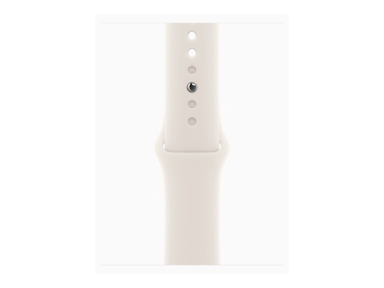Apple Watch Series 10 (GPS) - 42 mm - aluminium rose or - montre intelligente avec bande sport - fluoroélastomère - blush léger - taille du bracelet : S/M - 64 Go - Wi-Fi 4, UWB, Bluetooth - 30 g