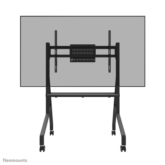 NEOMOUNTS FL50-525BL1 Support au sol mobile pour écran 55-86p - étagère multimédia incluse - installation rapide - TÜV