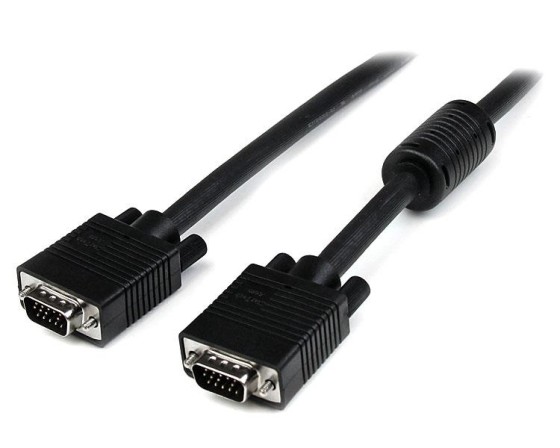 StarTech.com Câble vidéo VGA coaxial pour écran haute résolution de 5 m - HD15 vers HD15 M/M - Câble VGA - HD-15 (VGA) (M) pour HD-15 (VGA) (M) - 5 m - moulé - noir