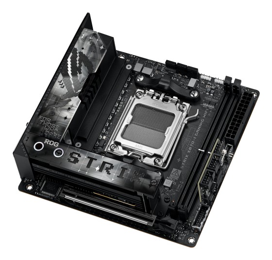ASUS ROG STRIX X870-I GAMING WIFI - Carte-mère - mini ITX - Socket AM5 - AMD X870 Chipset - USB4, USB 3.2 Gen 2, USB-C 3.2 Gen2, USB 3.2 Gen 1 - Wi-Fi 7, Bluetooth, 2.5 Gigabit LAN - carte graphique embarquée (unité centrale requise) - audio HD (8 canaux)