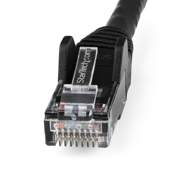 StarTech.com Câble Ethernet CAT6 3m - LSZH (Low Smoke Zero Halogen) - Cordon RJ45 UTP Anti-accrochage 10 GbE LAN - Câble Réseau Internet 650MHz 100W PoE - Noir - Snagless - 24AWG (N6LPATCH3MBK) - Cordon de raccordement - RJ-45 (M) pour RJ-45 (M) - 3 m - 6