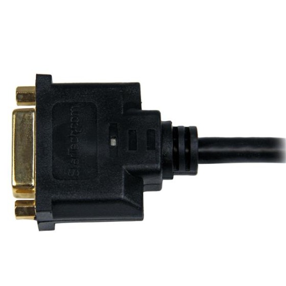 StarTech.com Cable adaptateur video HDMI vers DVI-D de 20 cm - HDMI male vers DVI femelle - Adaptateur vidéo - HDMI mâle pour DVI-D femelle - 20.32 cm - blindé - noir - pour P/N: BNDDKT30CAHV, CDP2DVIMM2MB, DKT30CSDHPD, DKT30CSDHPD3, DP2DVI2MM3, DP2DVIMM6