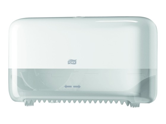 1 Distributeur double papier toilette Tork TWIN Midsize T7 blanc